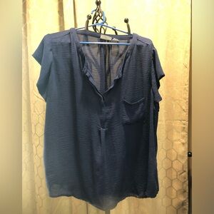Blue Top  3X  Liz Claiborne